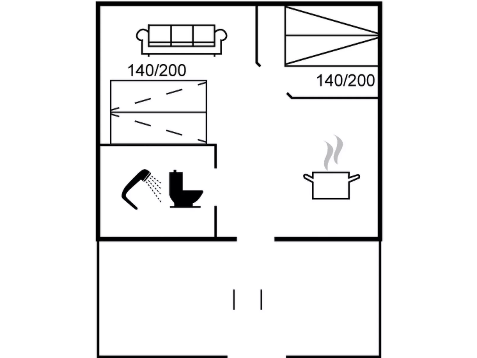 "Gulla" - 300m from the sea-Drinnen