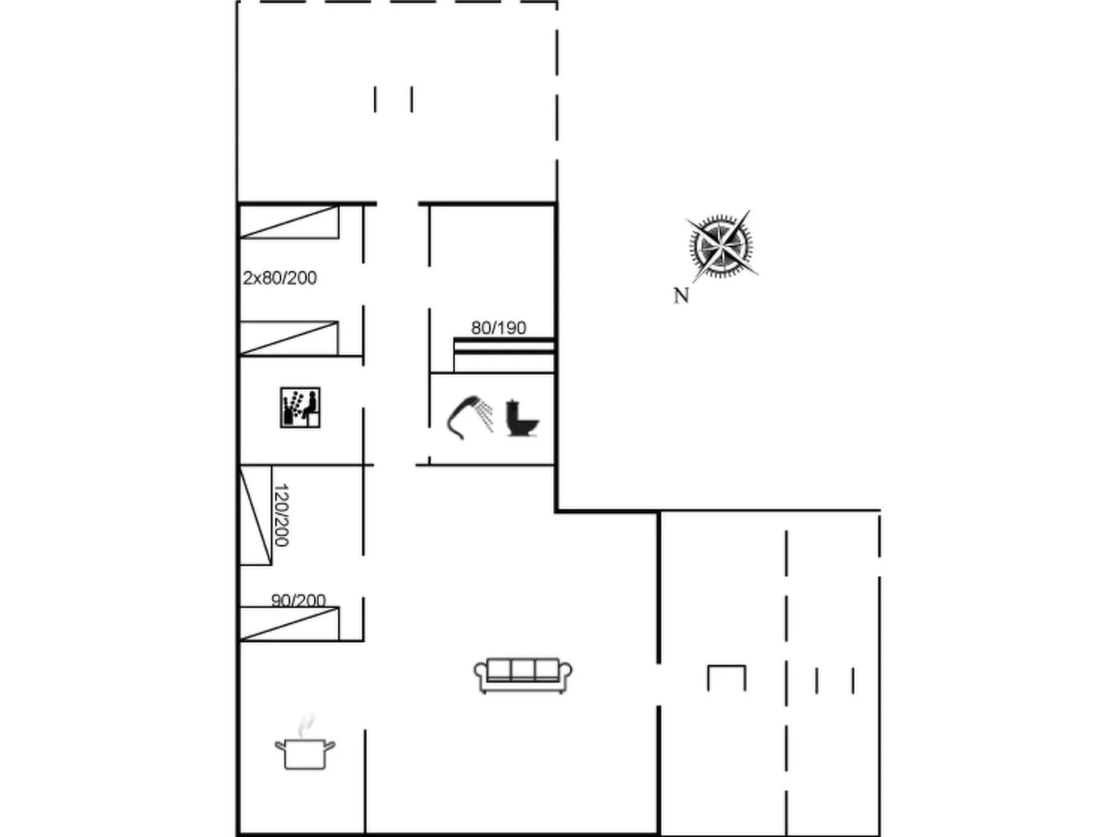 "Ingwin" - 250m to the fjord-Drinnen