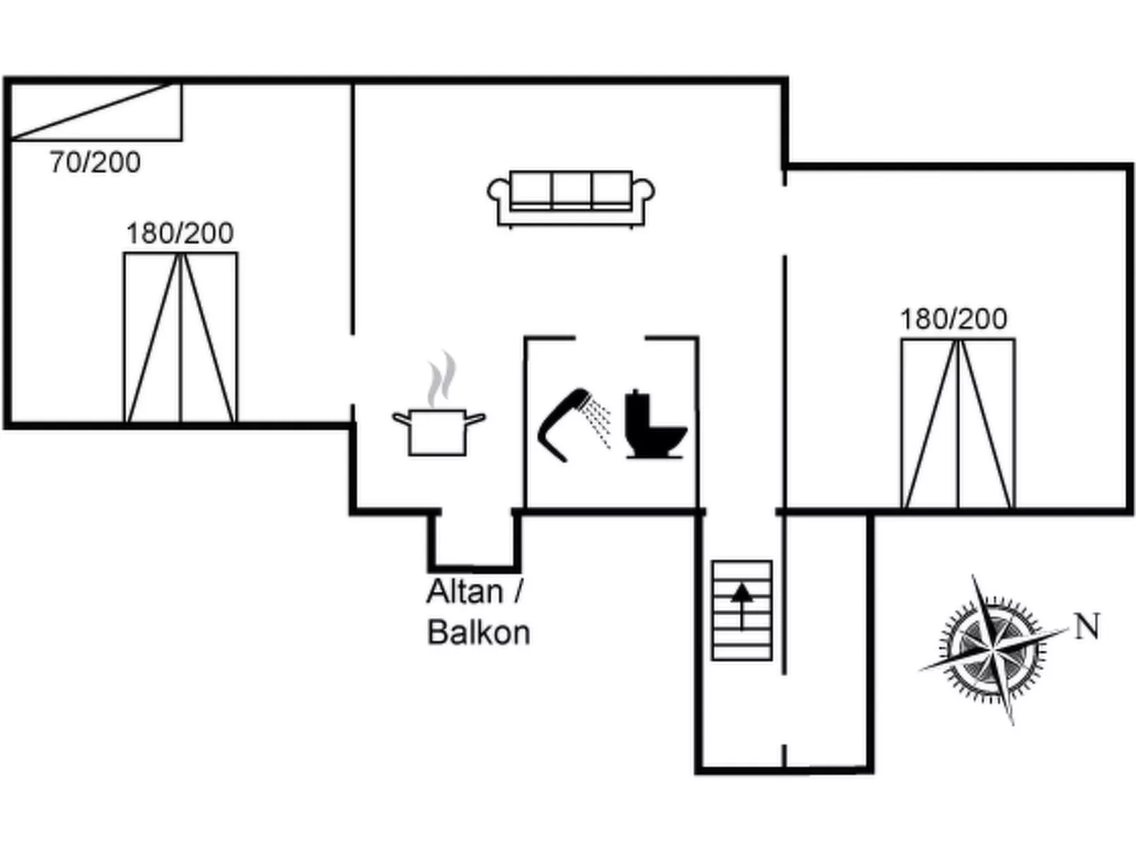 "Evangelina" - 350m from the sea-Dedans