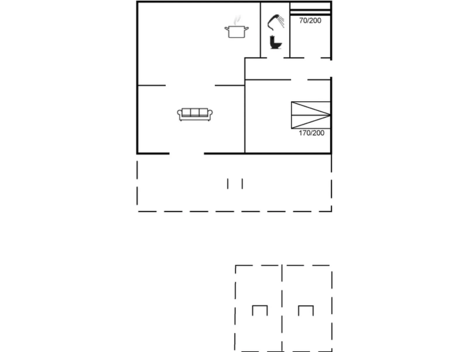 "Elida" - 300m from the sea-Dedans