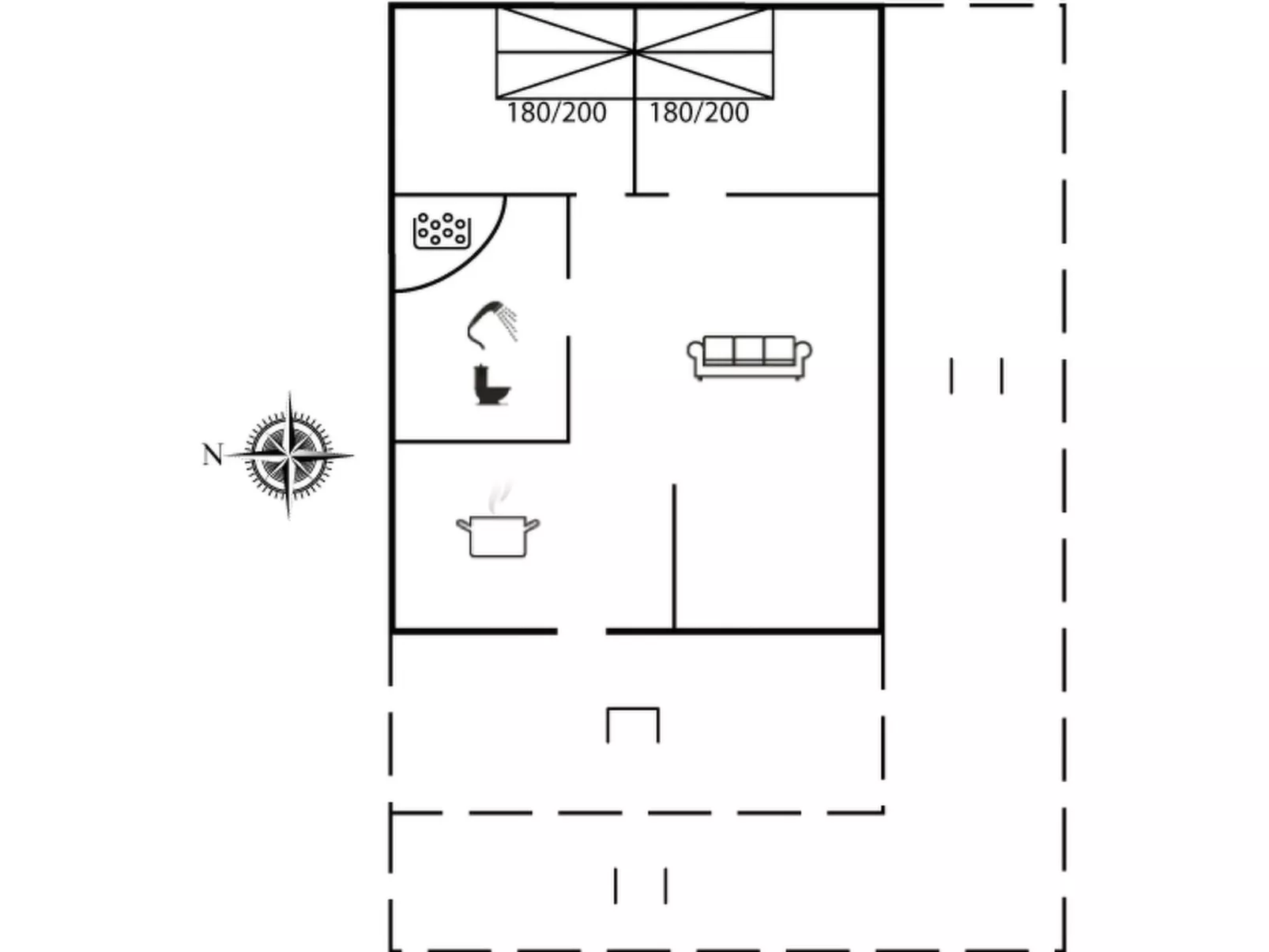 "Lewe" - 150m from the sea-Drinnen