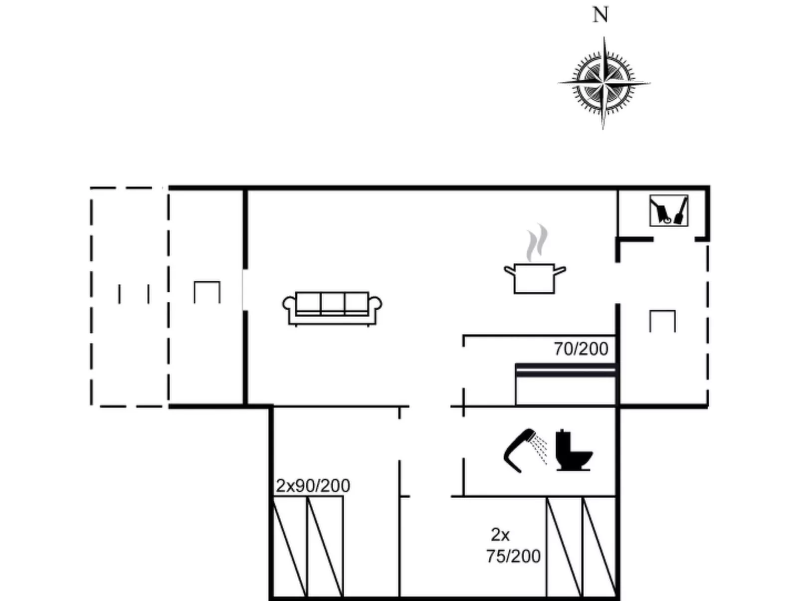 "Frandsine" - 800m from the sea-Inside