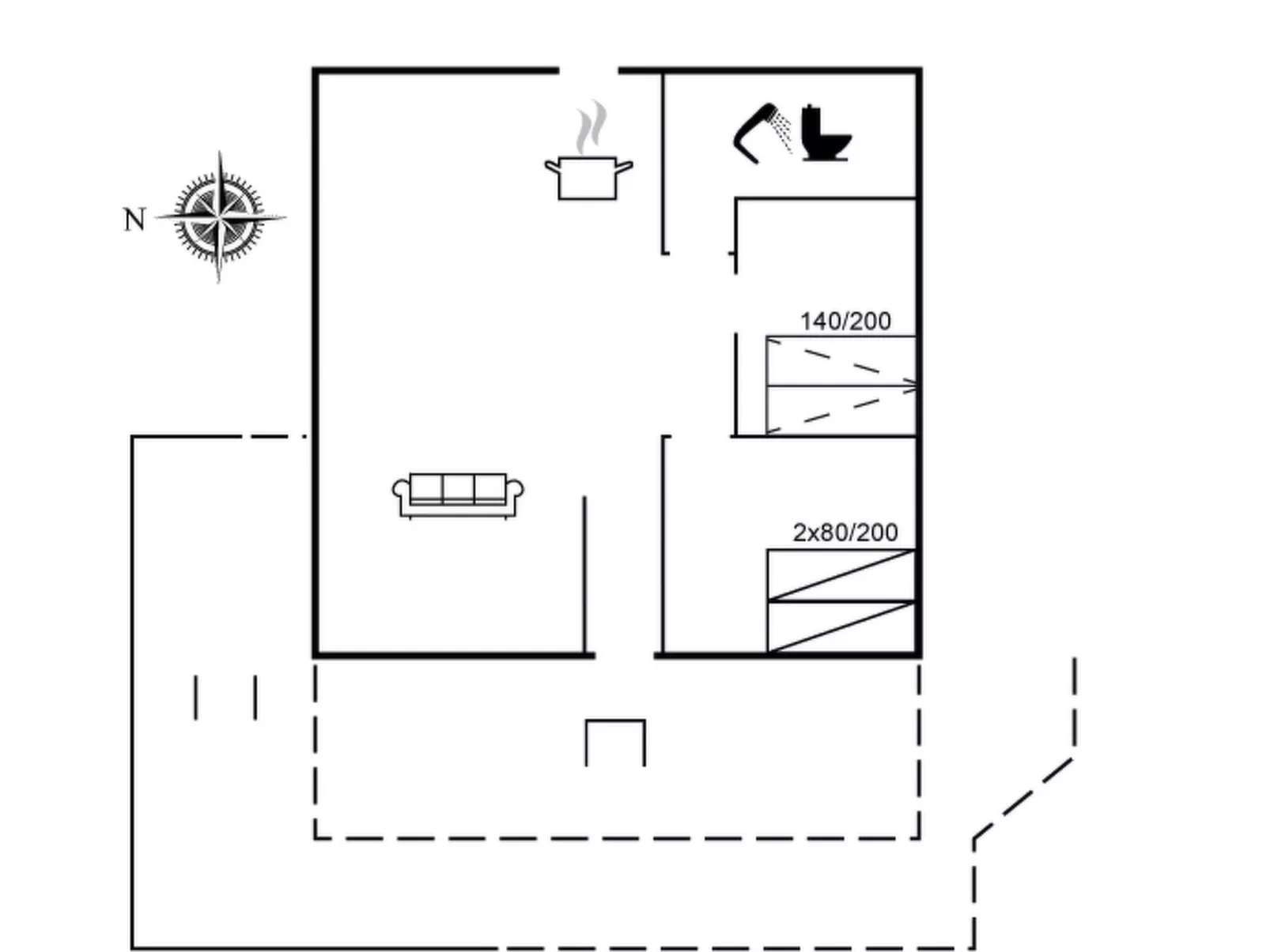 "Aarthi" - 637m from the sea-Dedans