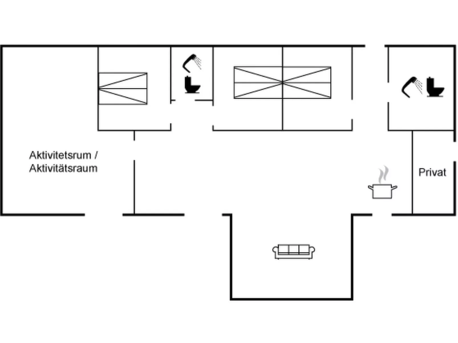 "Måns" - 500m to the fjord-Inside