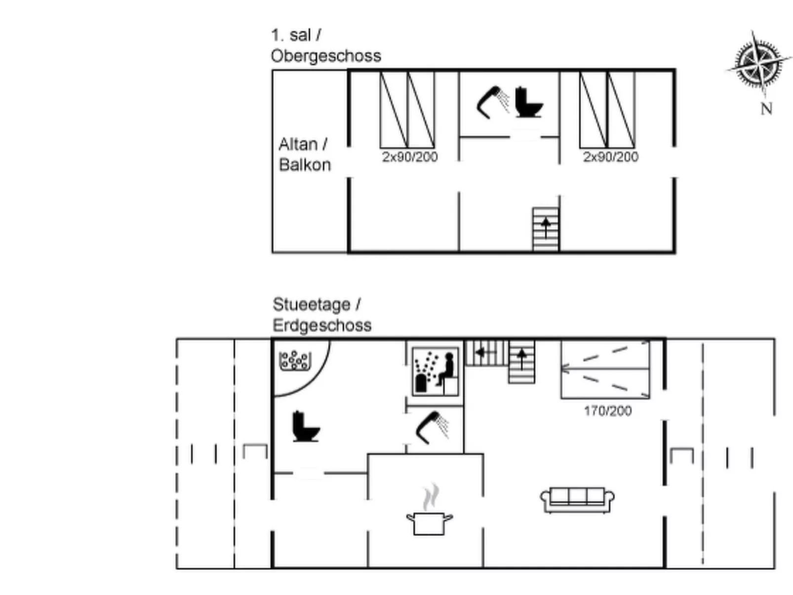 "Sote" - 1.2km from the sea-Dedans