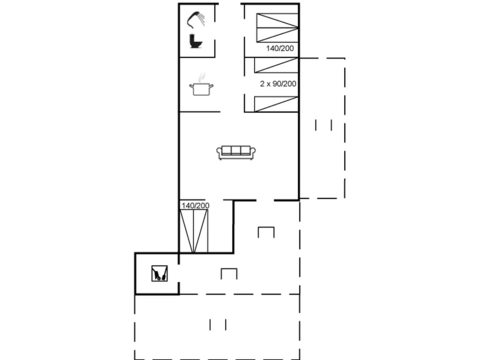 "Bibi" - 200m from the sea-Inside