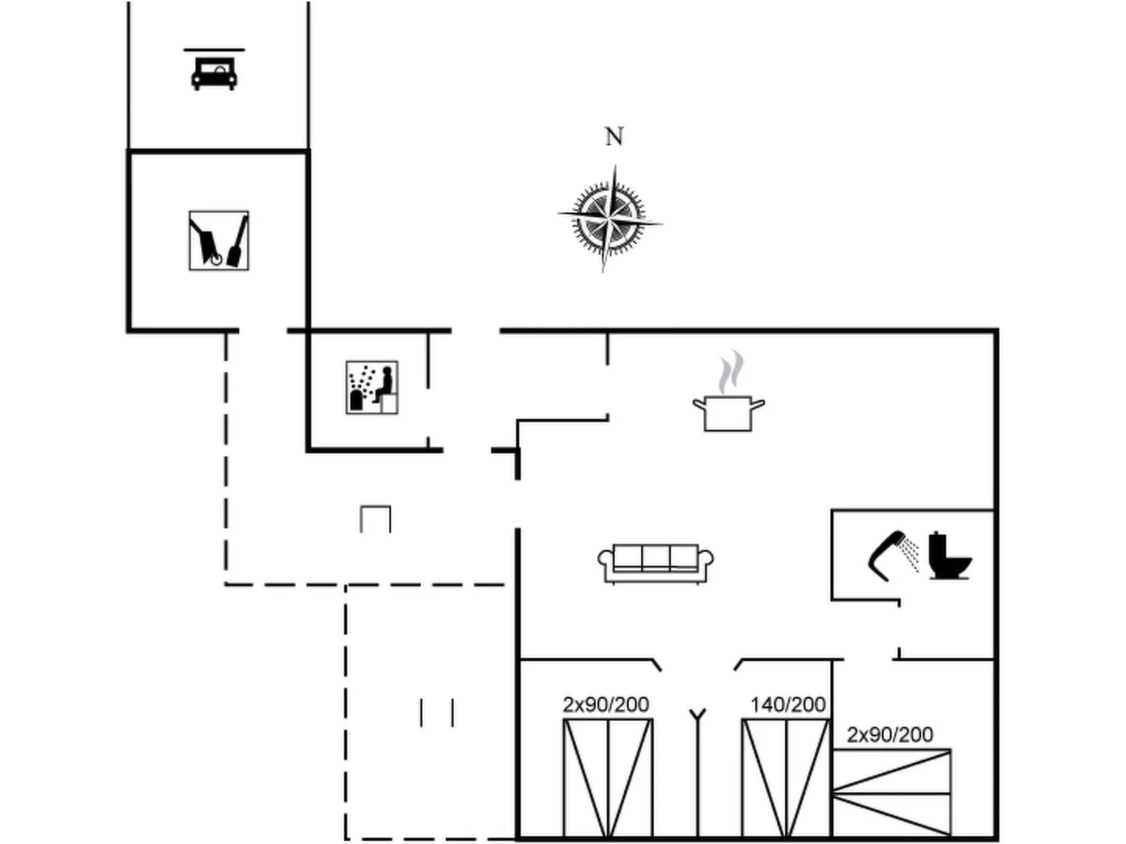 "Agneta" - 750m from the sea-Dedans