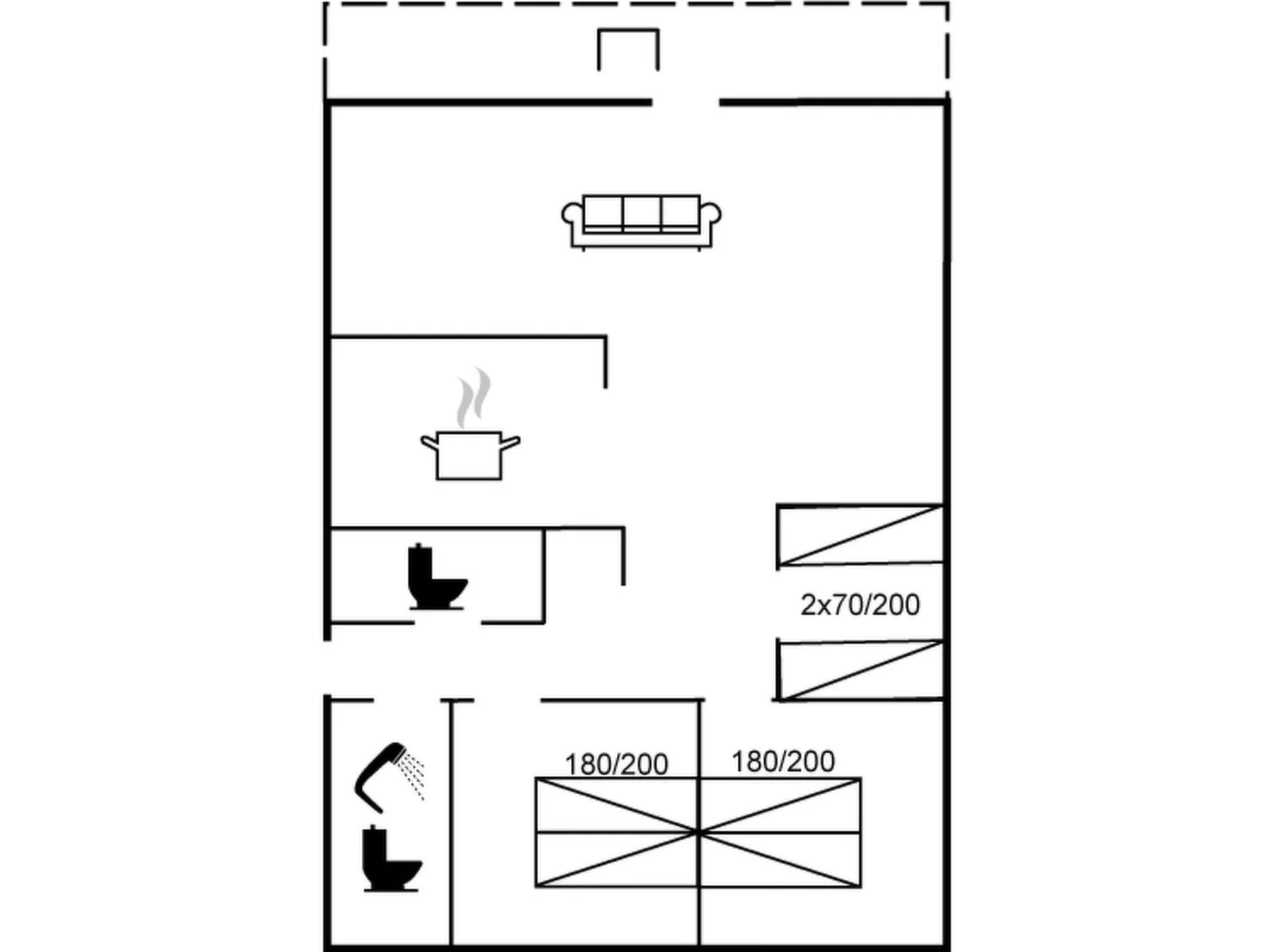 "Amdi" - 100m from the sea-Inside