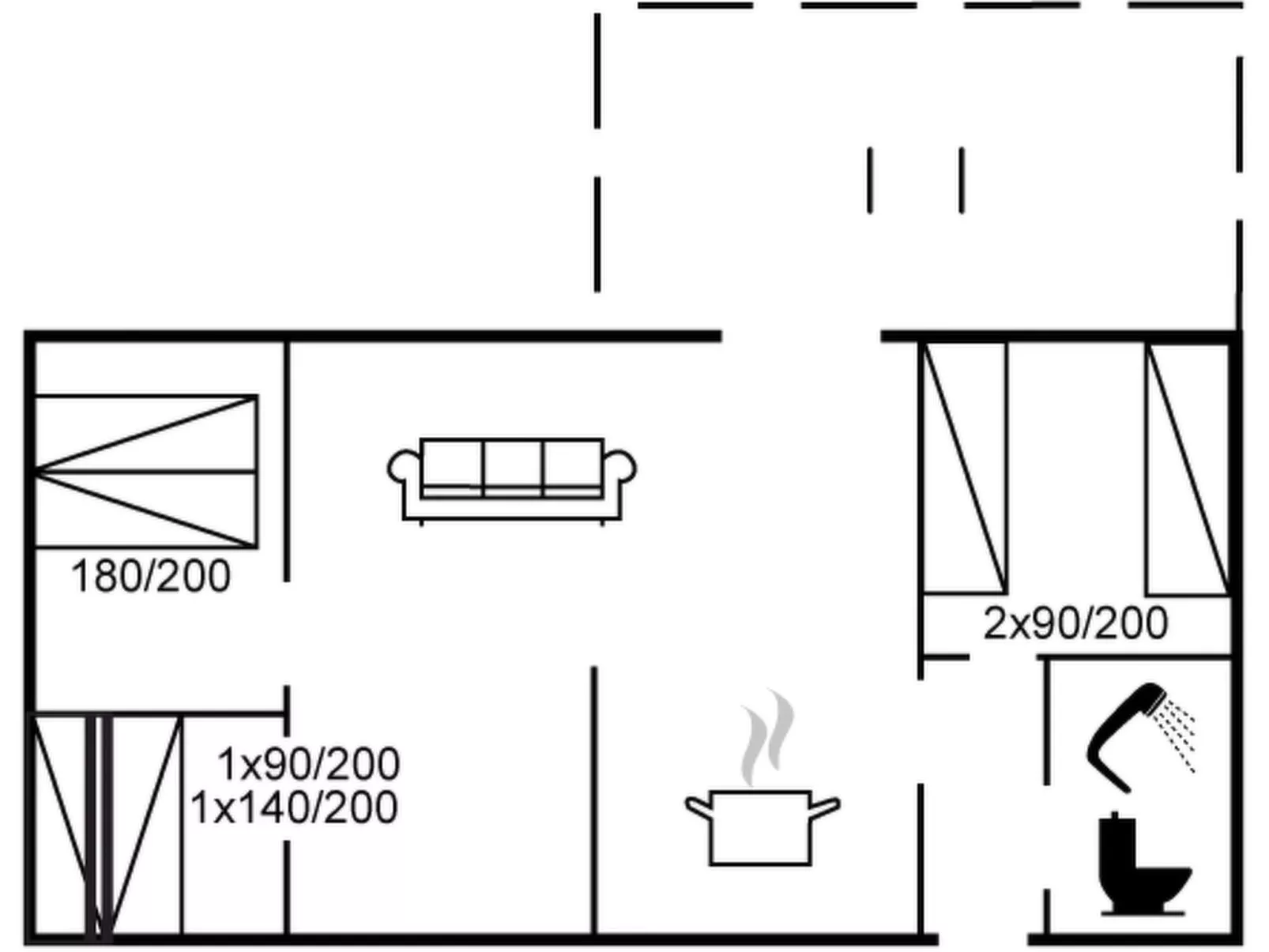 "Patti" - 150m from the sea-Inside