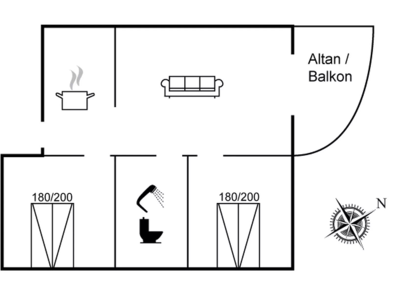 "Dafna" - 100m from the sea-Dedans