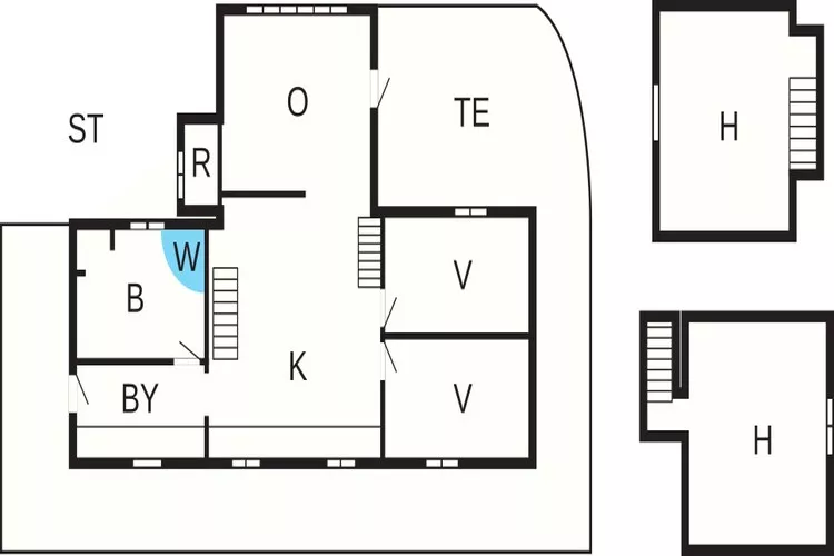 Maison de vacances confortable près du Limfjord-Plan