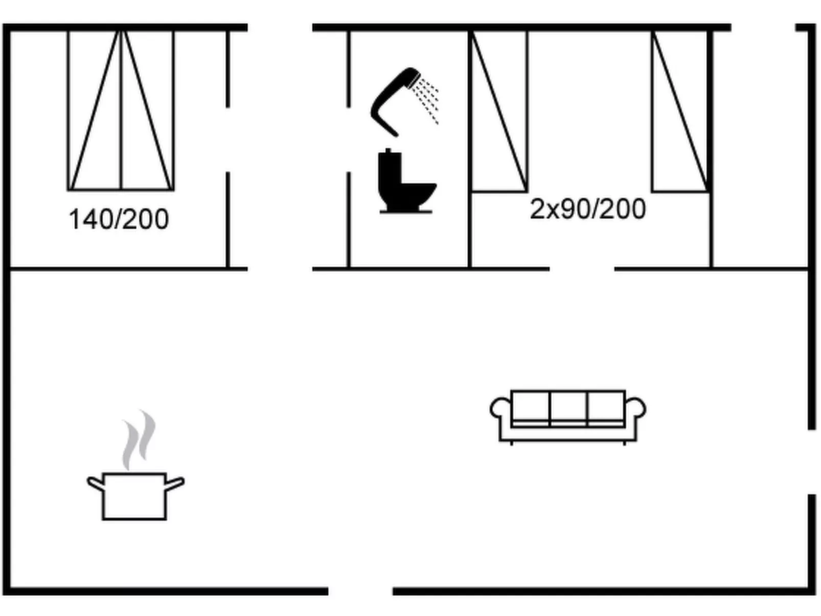 "Vasilij" - 300m to the fjord-Inside
