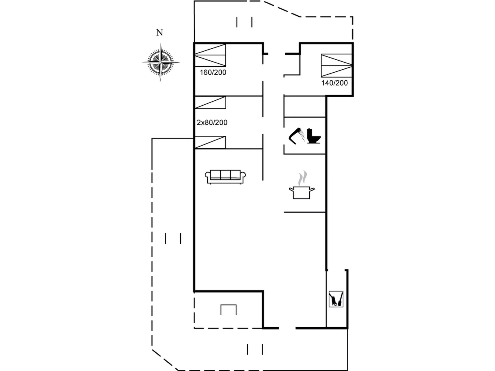 "Satzur" - 400m from the sea-Dedans