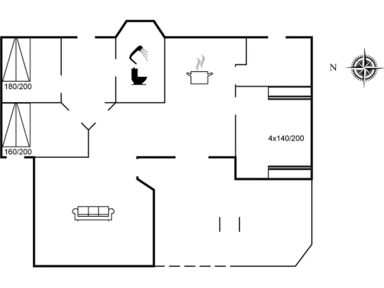 "Jensen" - 650m from the sea-Inside