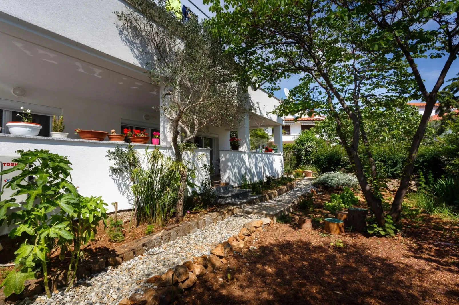 Cozy and Trendy Apartments Krk - Two Bedroom Apartment with Terrace-Im Freien