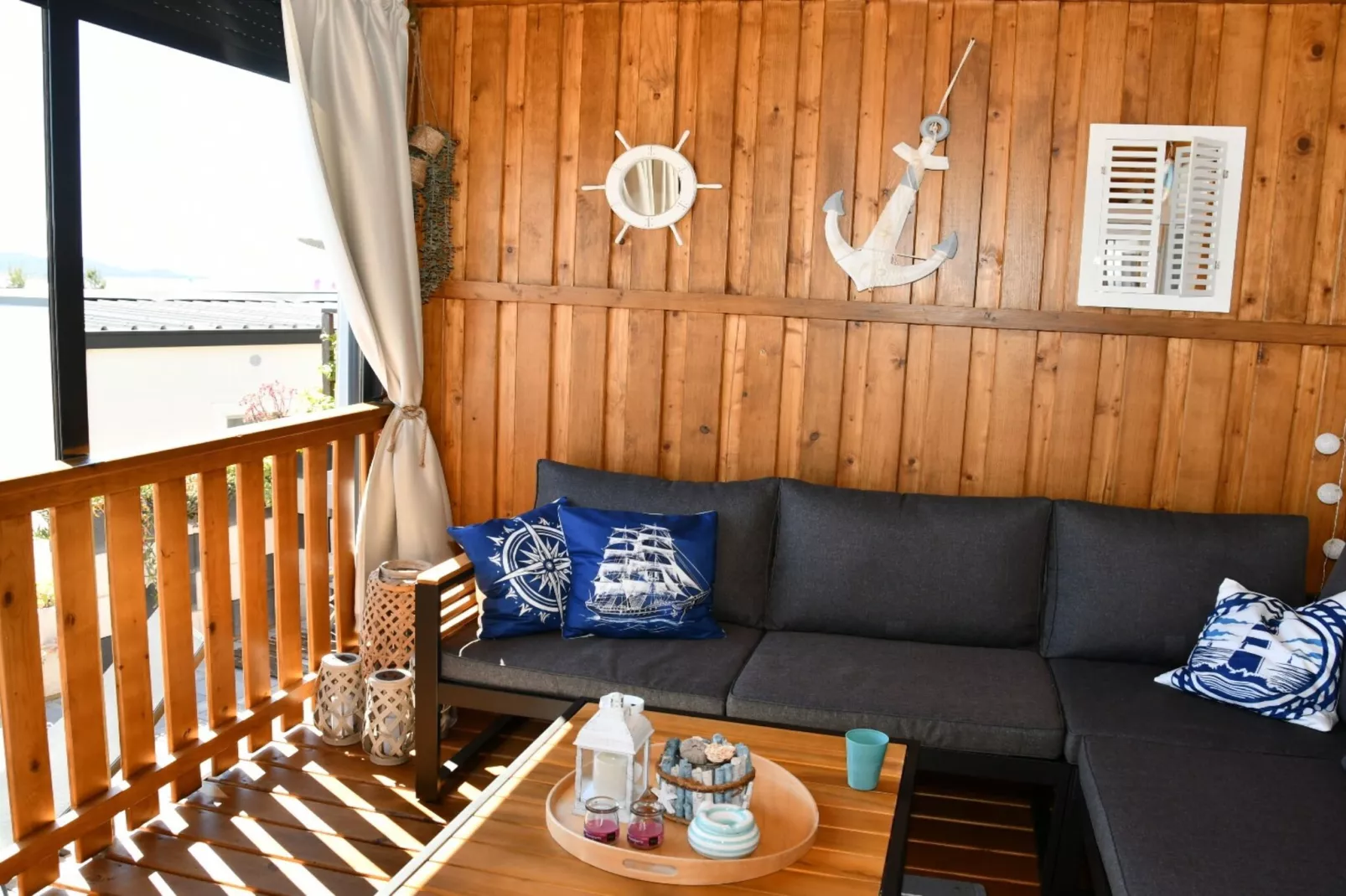 Mobile Home With Terrace And Sea View (Azzuro)-Im Freien