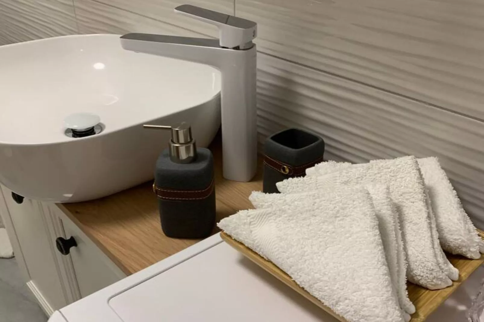 Apartment Bordoa de Macura with Bay View-Badezimmer