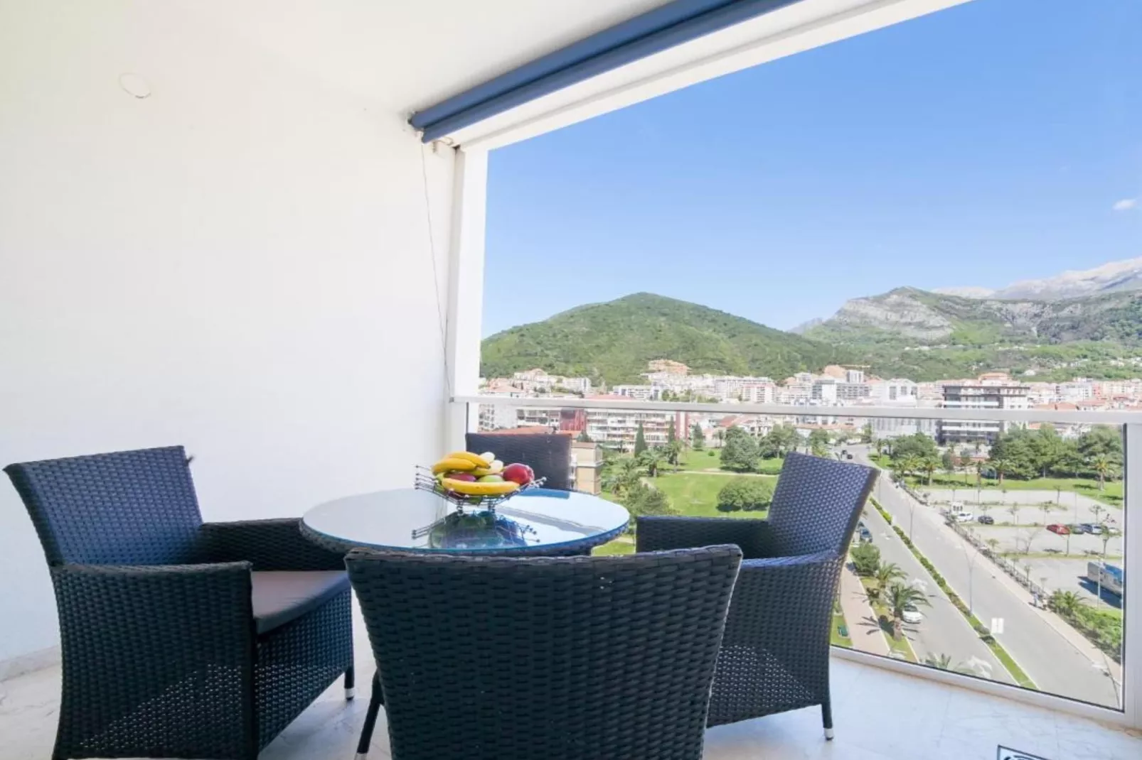 Exclusive Budva Stay Steps From the Beach - One Bedroom Apartment with Balcony-Terrace balcony