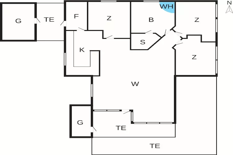 5 Sterne Ferienhaus in Thisted-Grundriss