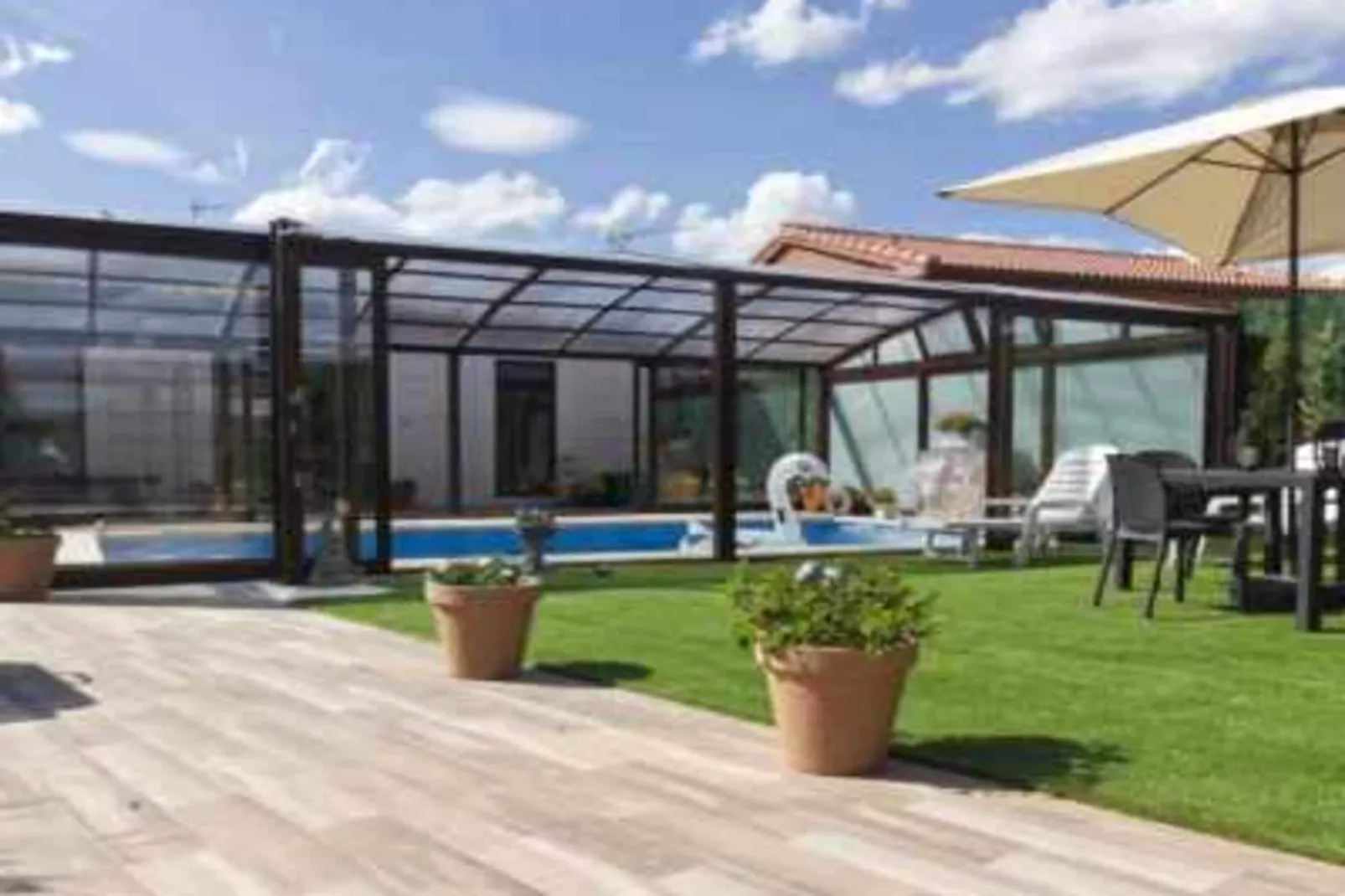 Casa rural La Costana de Barbadillo ONLY ADULTS-Garten Sommer