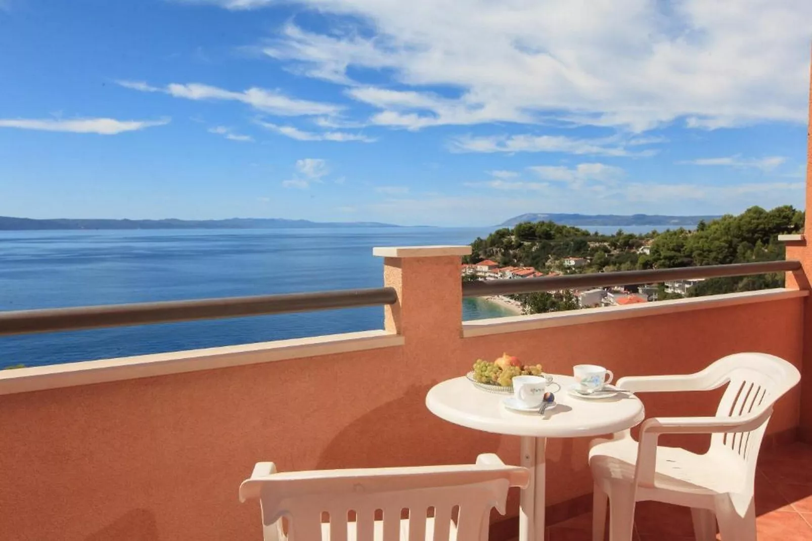 Summerheaven Apartments - Standard Studio Apartment with Balcony and Sea View A1-Terrasse