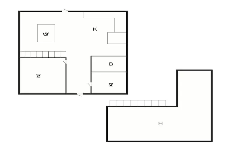 6 person holiday home in Ørsted - Floor plan