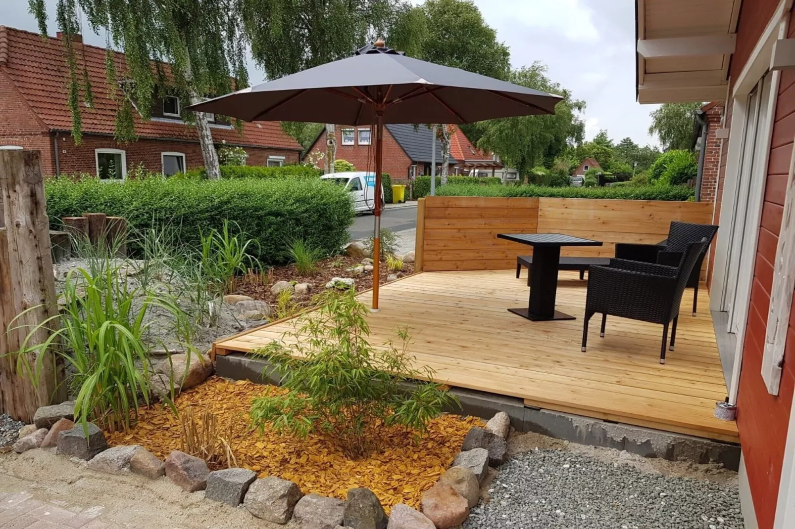 Ferienhus Tönning-Terrasse / balcon