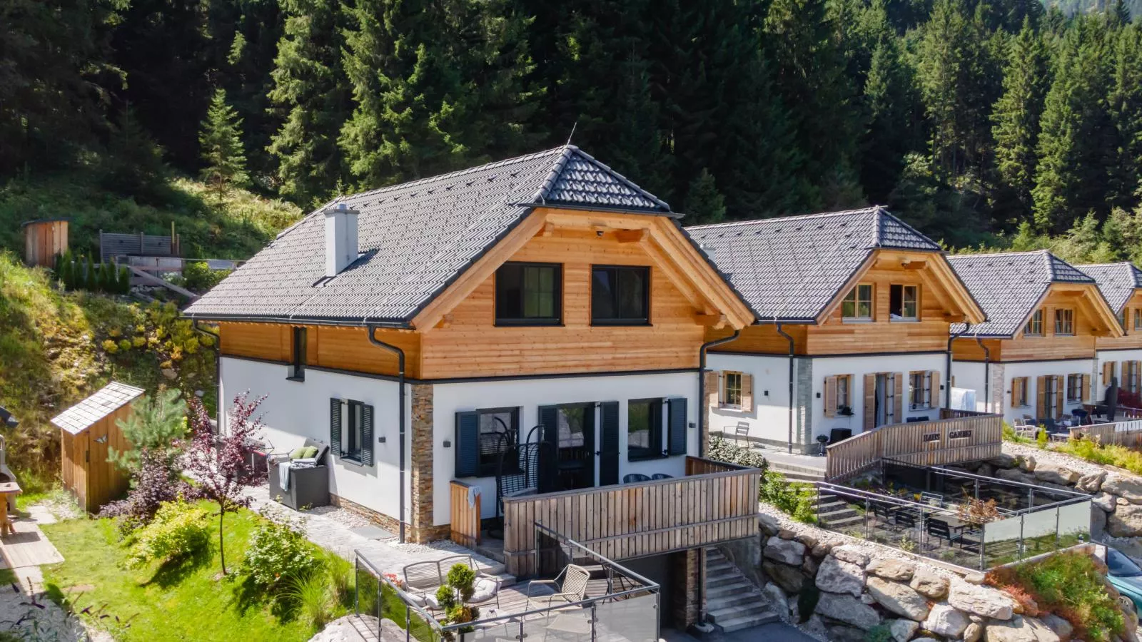 Chalet Hirschblick-Außenbereich Sommer