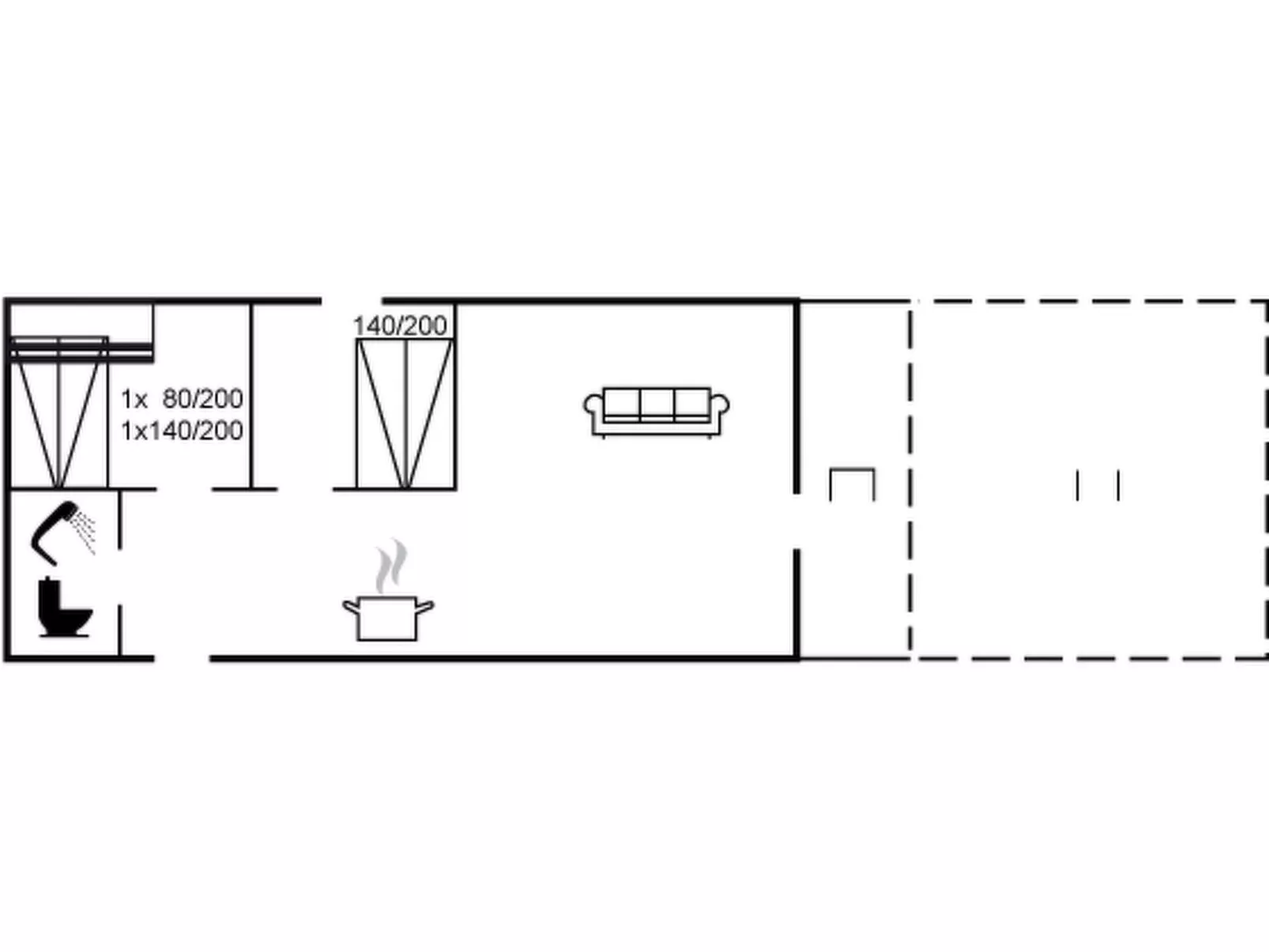 "Uffi" - 300m from the sea-Drinnen