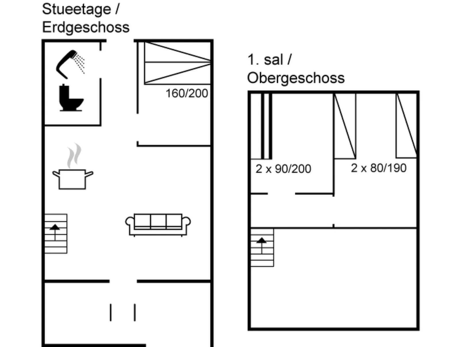 "Stelle" - 100m to the fjord-Drinnen
