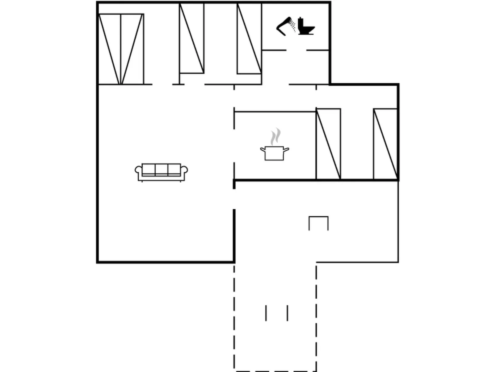 "Tuba" - 600m from the sea-Drinnen