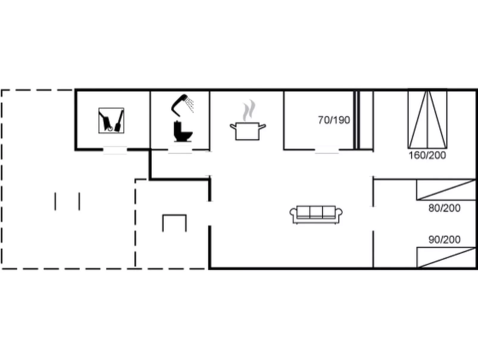 "Meret" - 800m from the sea-Dedans