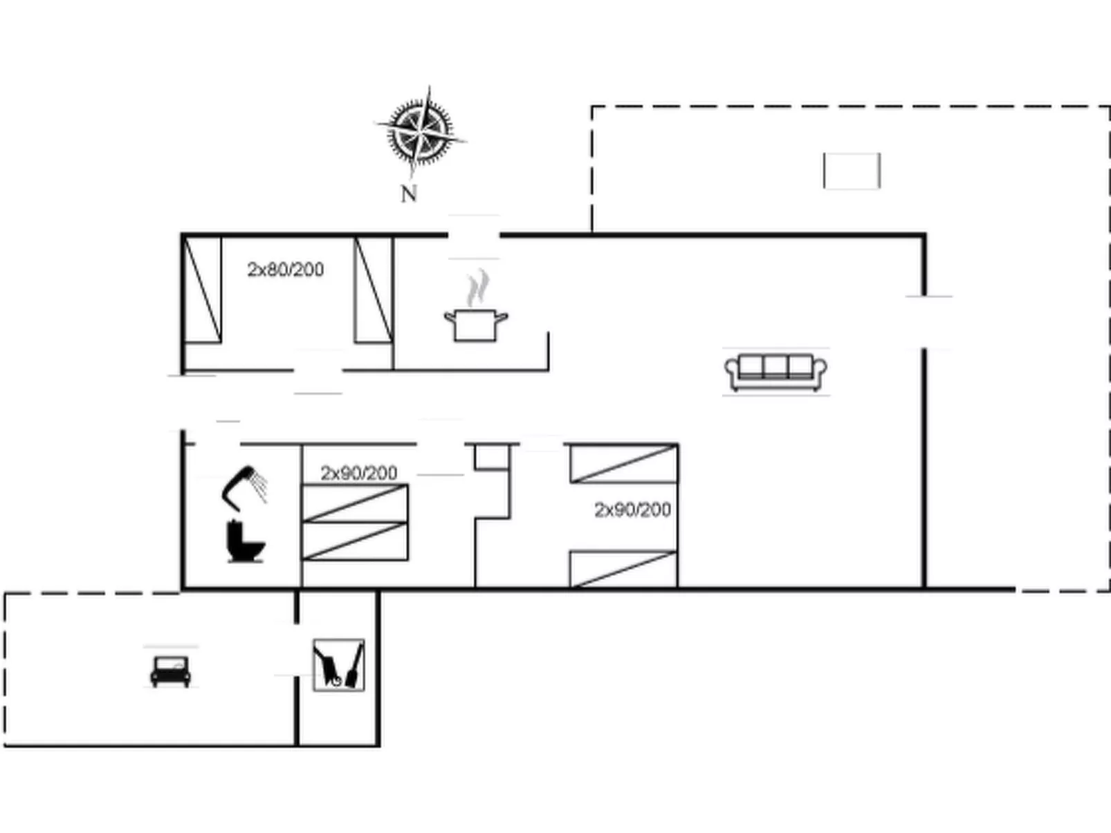 "Sophine" - 50m from the sea-Dedans