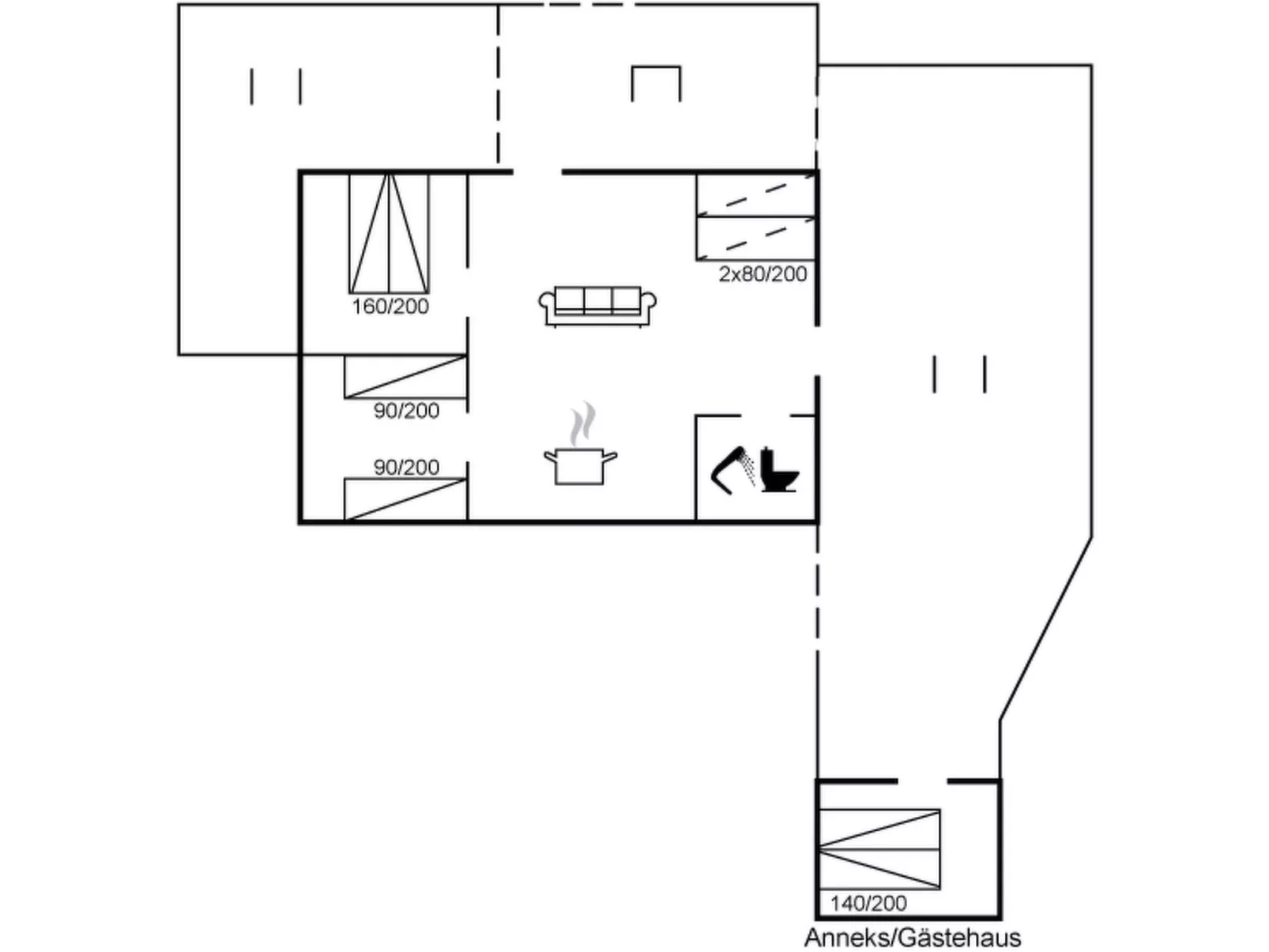 "Corina" - 100m from the sea-Drinnen