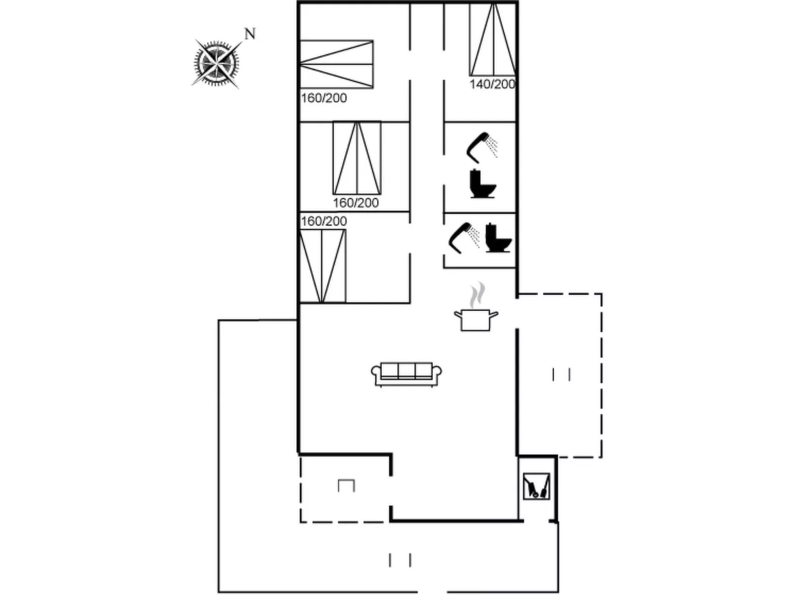 "Maika" - 800m to the fjord-Drinnen