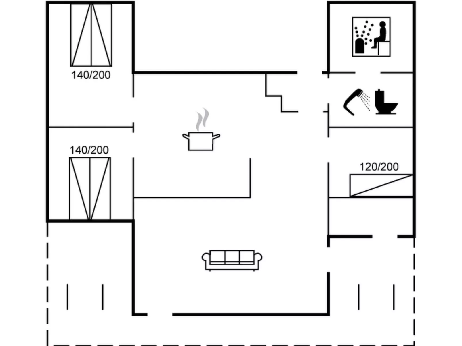 "Gottliebe" - 850m from the sea-Drinnen