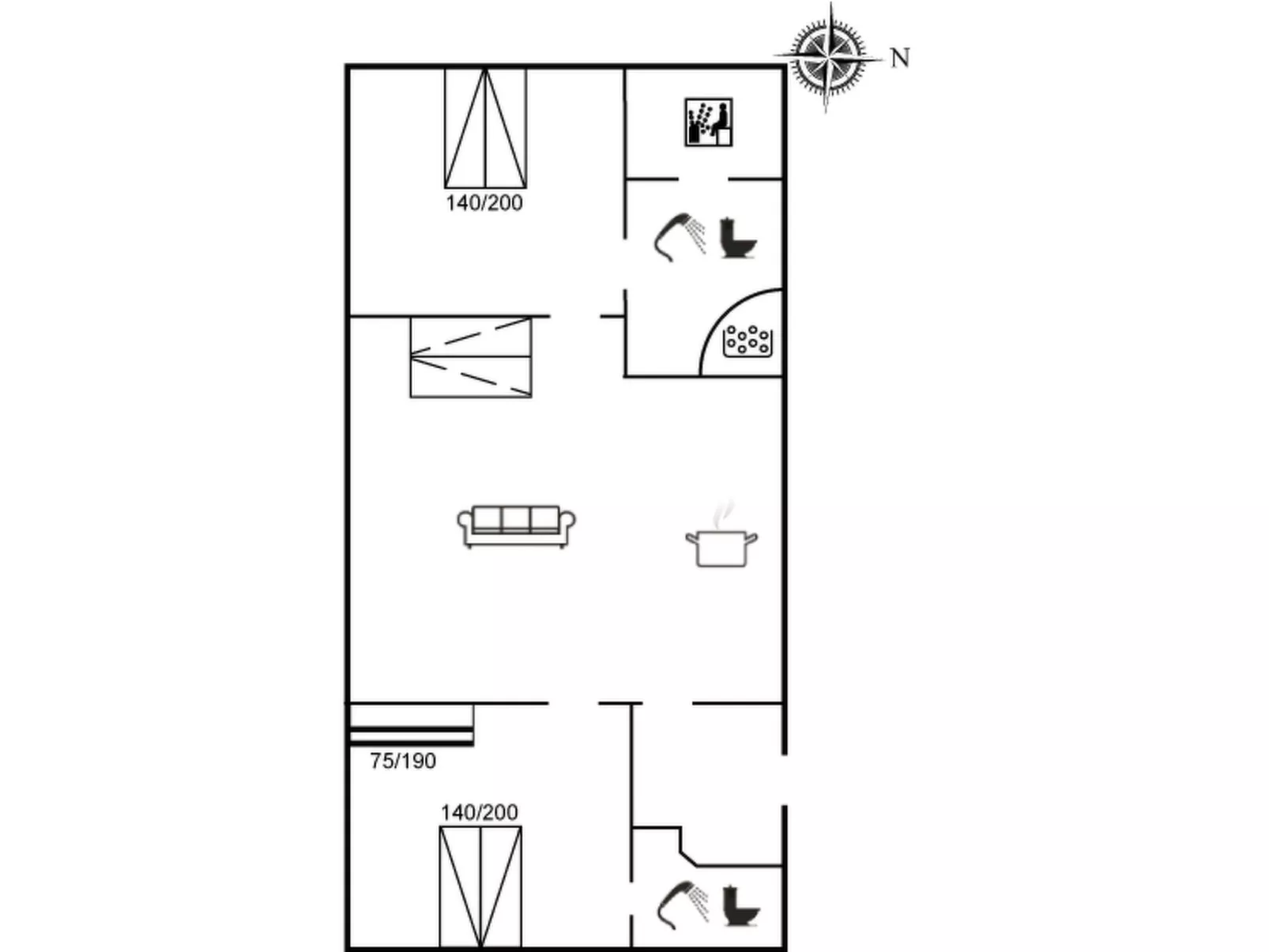 "Jonce" - 400m from the sea-Dedans