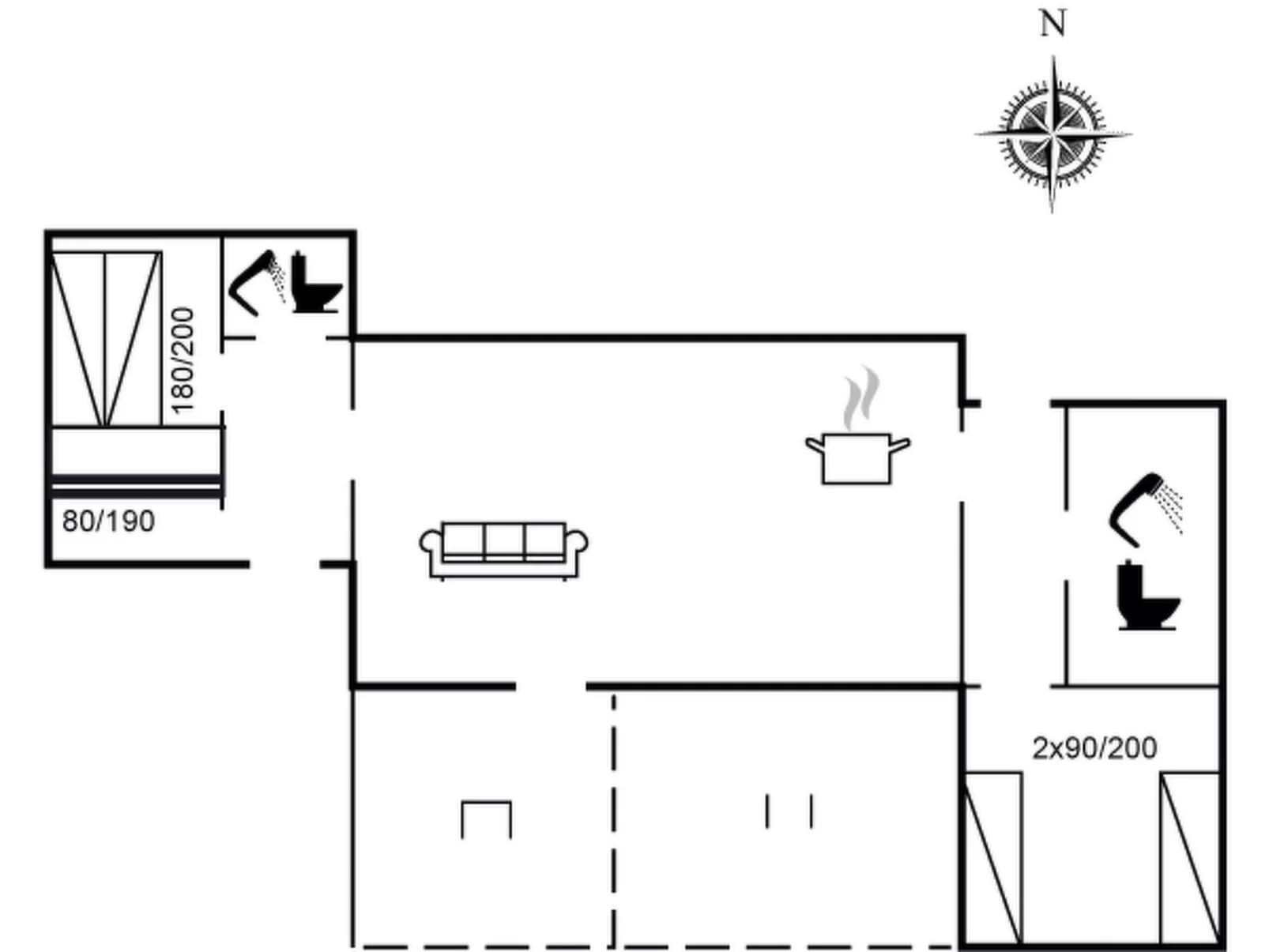 "Delma" - 750m from the sea-Drinnen