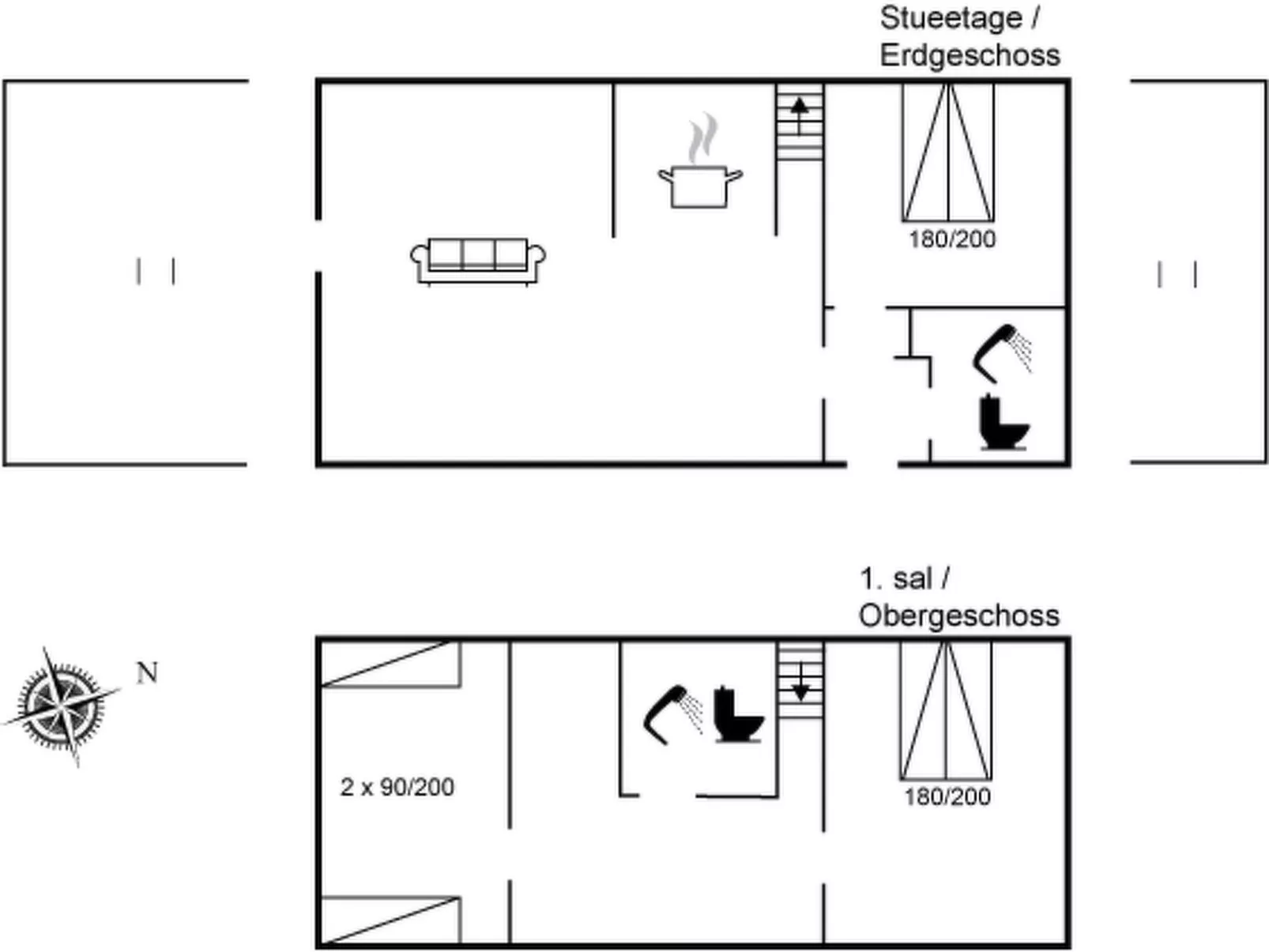 "Gisken" - 600m from the sea-Drinnen
