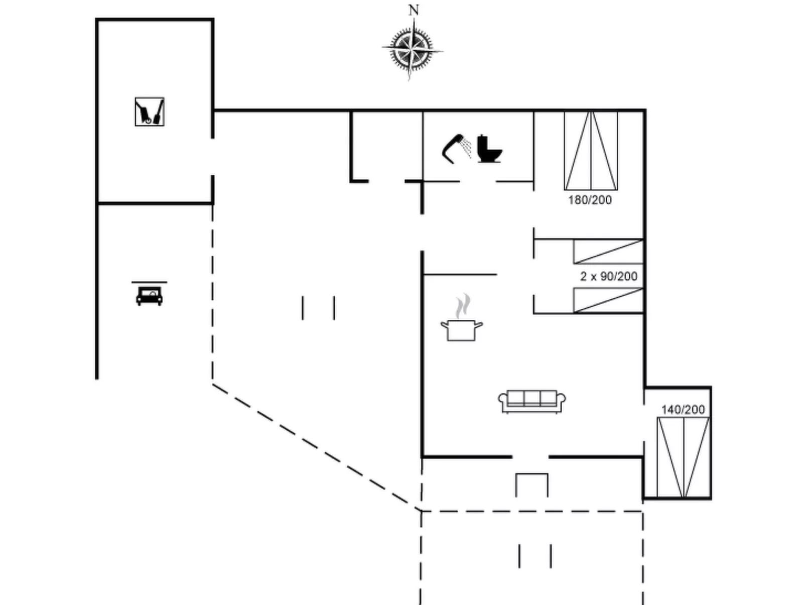 "Akka" - 2km from the sea-Dedans