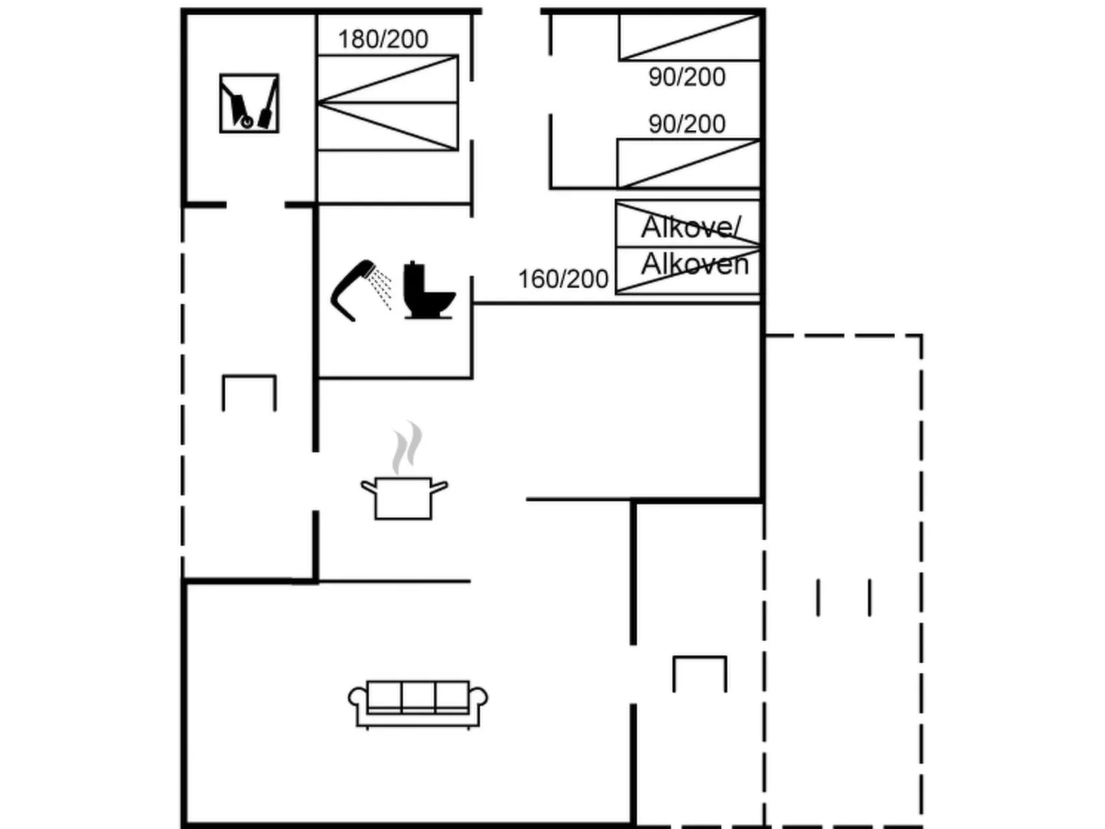 "Odsten" - 1km from the sea-Inside