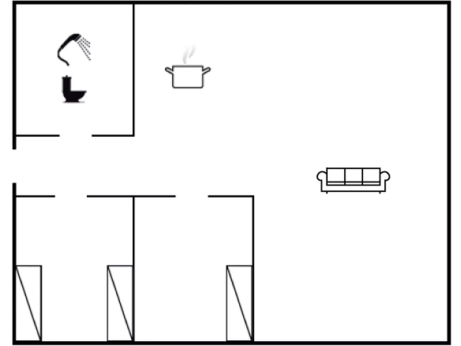 "Piotr" - 800m from the sea-Dedans