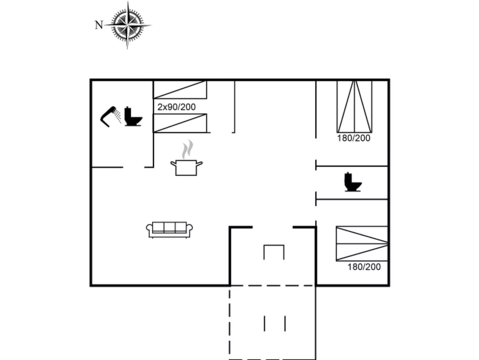"Thorolf" - 30km from the sea-Inside