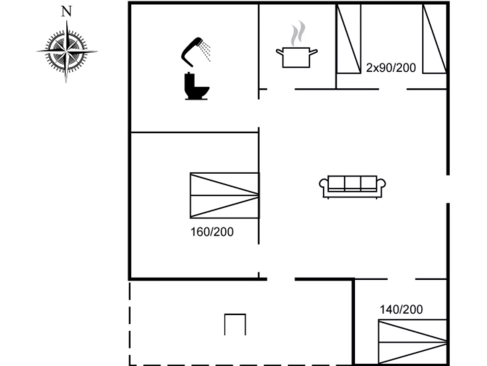 "Landolf" - 250m from the sea-Drinnen