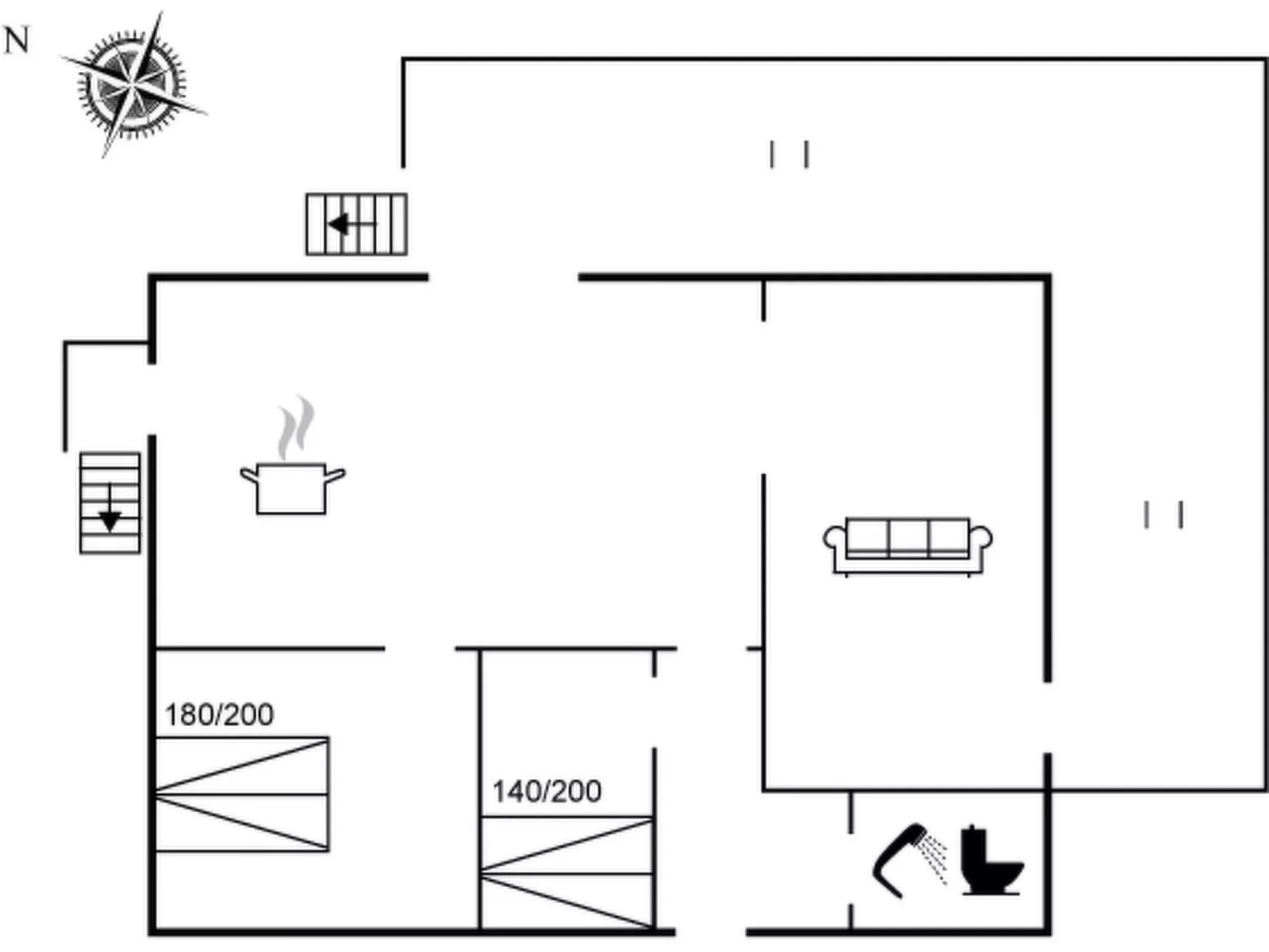 "Melina" - 100m from the sea-Inside
