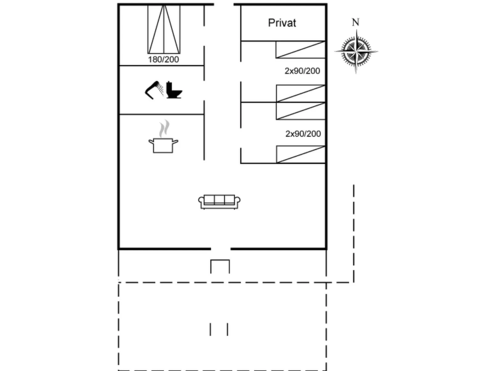 "Cajsa" - 1.5km from the sea-Dedans