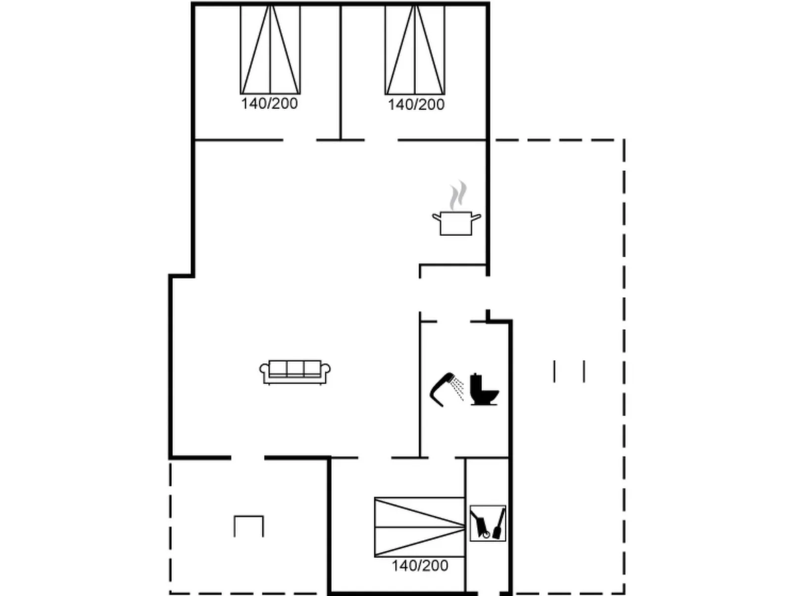 "Follerich" - 250m from the sea-Dedans