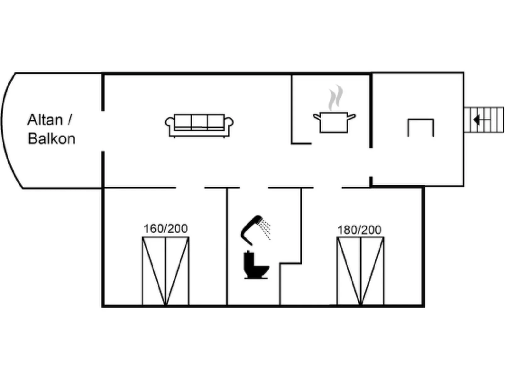 "Sipi" - 100m from the sea-Dedans