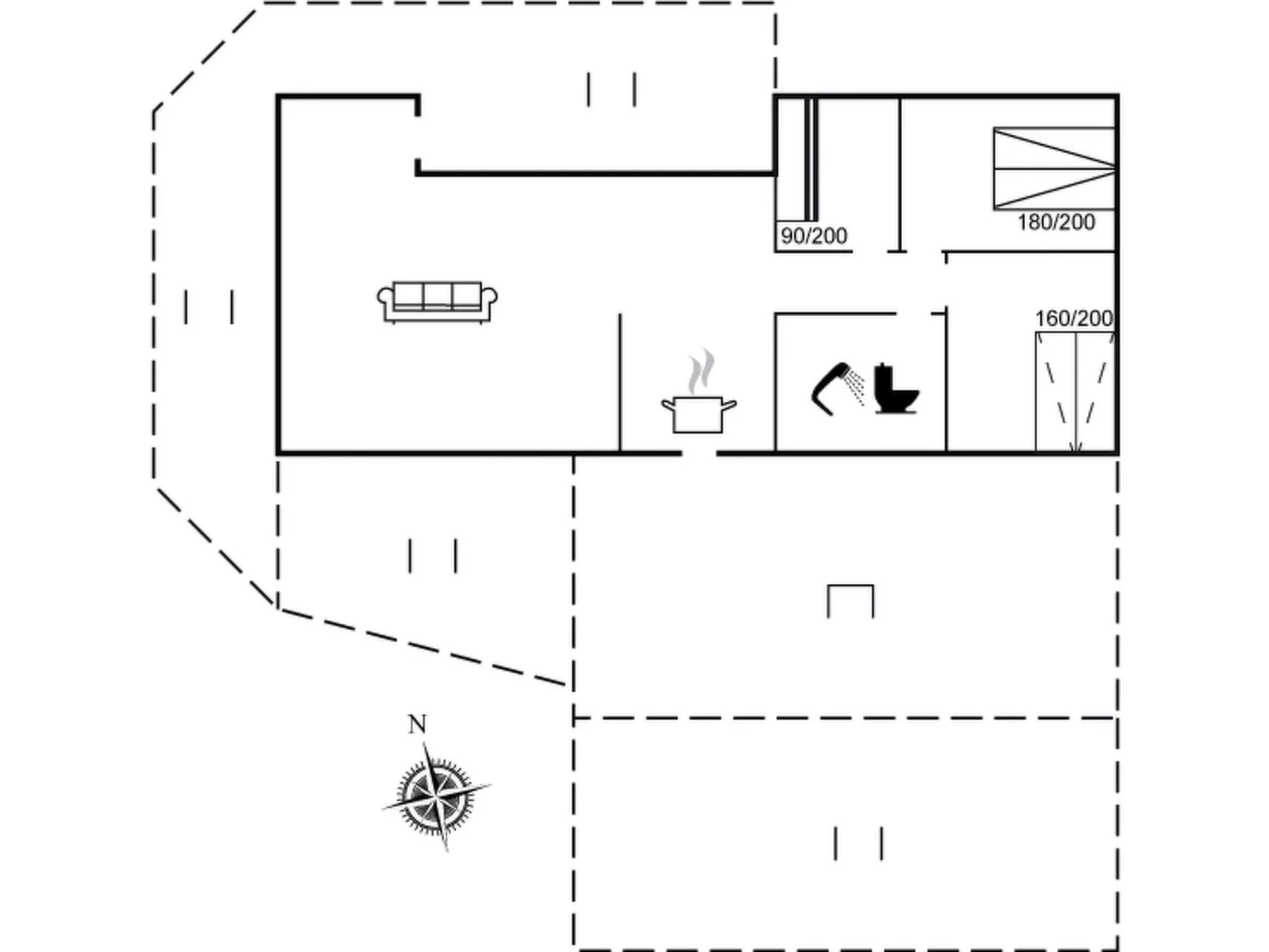 "Jukka" - 700m from the sea-Dedans