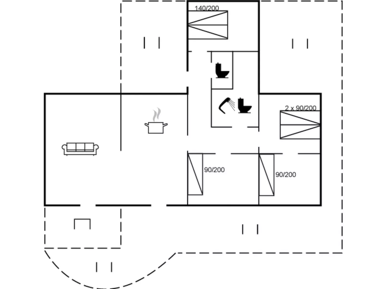 "Nille" - 100m from the sea-Inside